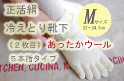 冷えとり靴下ウールM