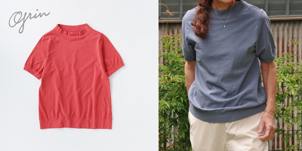 grin モックネック Tシャツ