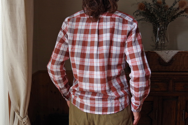 長袖シャツ《SOUTIENCOL》ボタンダウン RE-MAKE POLO プルオーバー 221004 麻64%+綿36% [CANCLINI]