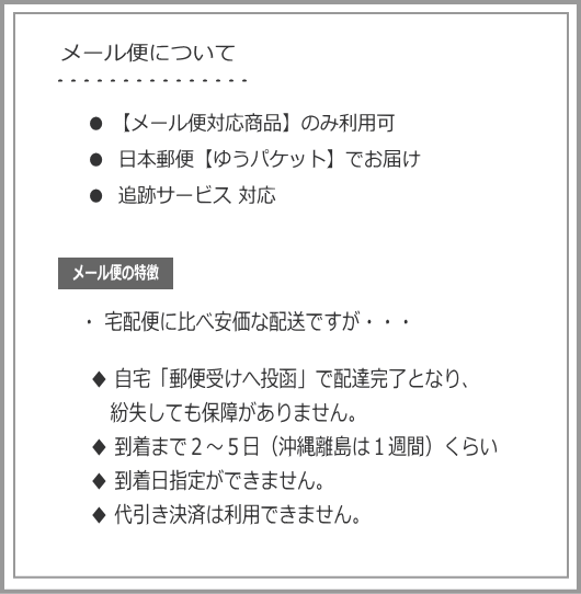メール便について