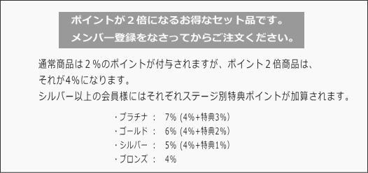 セット品ポイント２倍